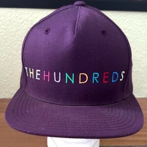 The Hundreds Royal Purple Snap Back Truckers Embroidered Logo Cap Hat